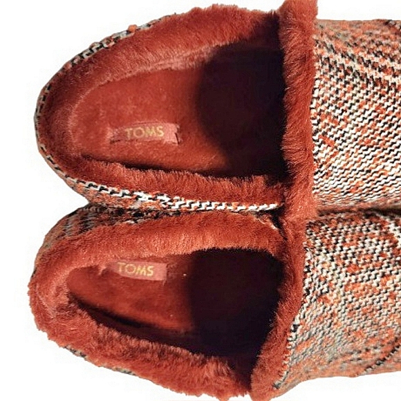 Toms Plaid India Bootie Slipper Size 8 - Picture 6 of 12